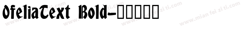 0feliaText Bold字体转换